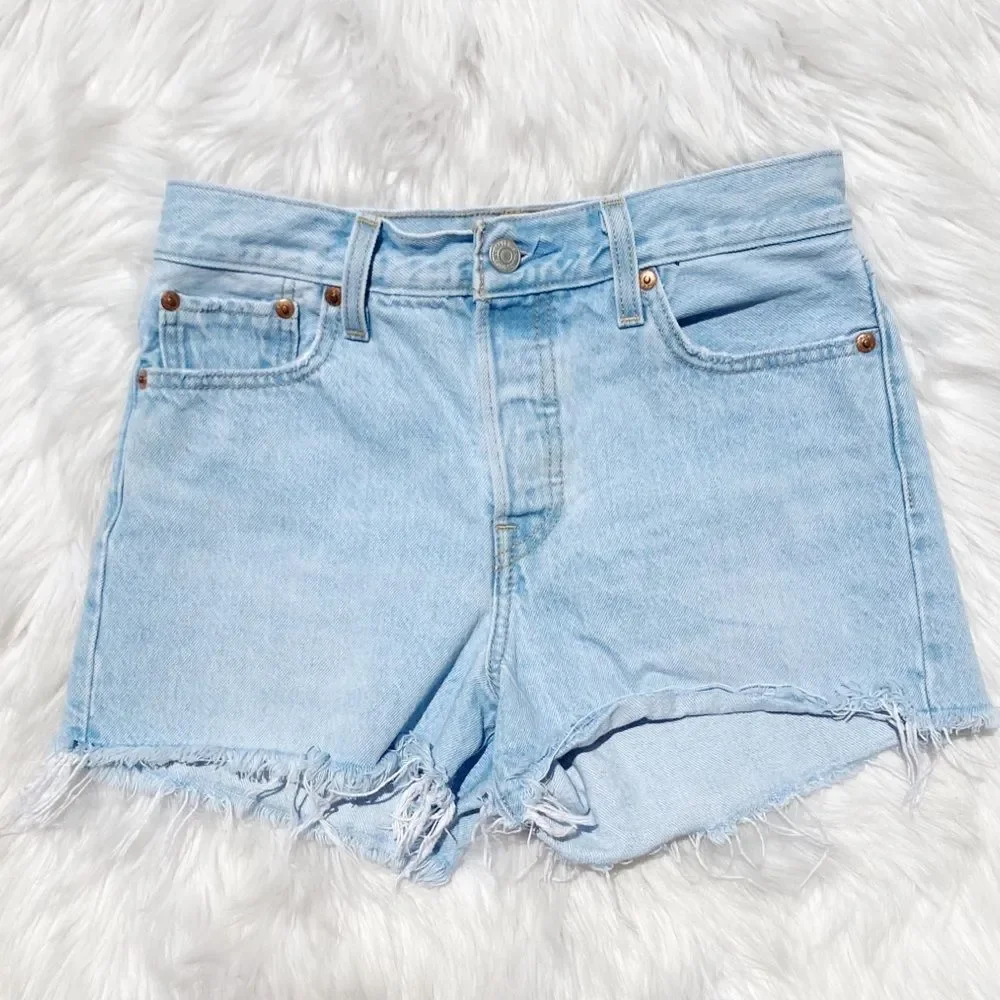 Levi’s 501 Button Fly Wedgie Jean Short Luxor Baked Size 26